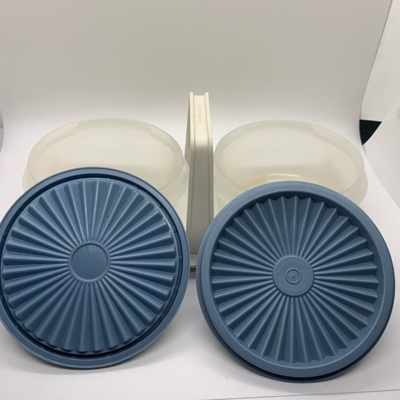 Vintage TUPPERWARE Condiment Caddy!  Blue! - Picture 14 of 14